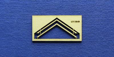 LCC 03-09 OO gauge pair of small signal box gable barge boards